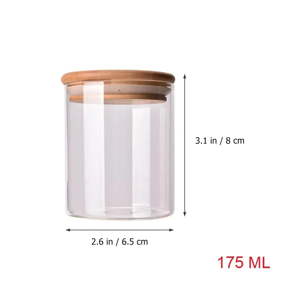 Nórdica Sealing Kitchen Grain Tea Mason Storage Tank With Bamboo Cover