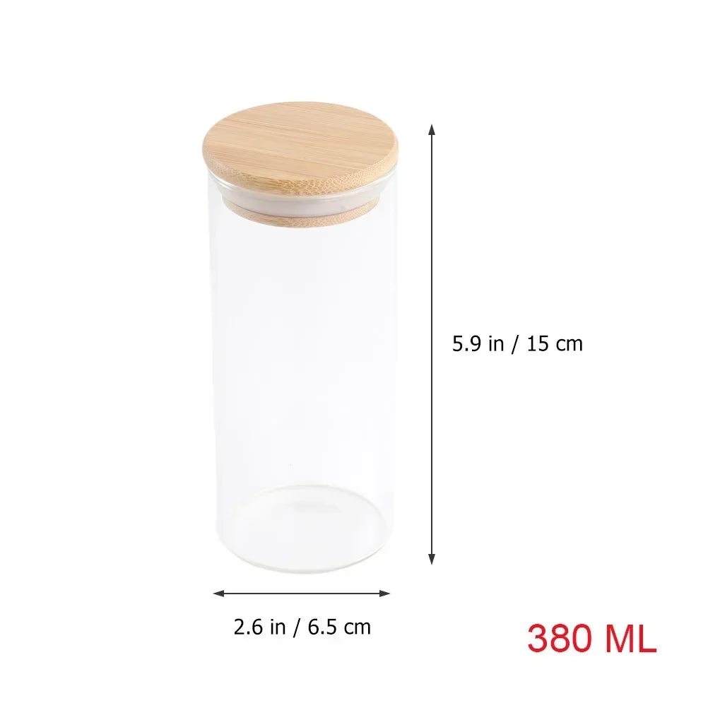 Nórdica Sealing Kitchen Grain Tea Mason Storage Tank With Bamboo Cover