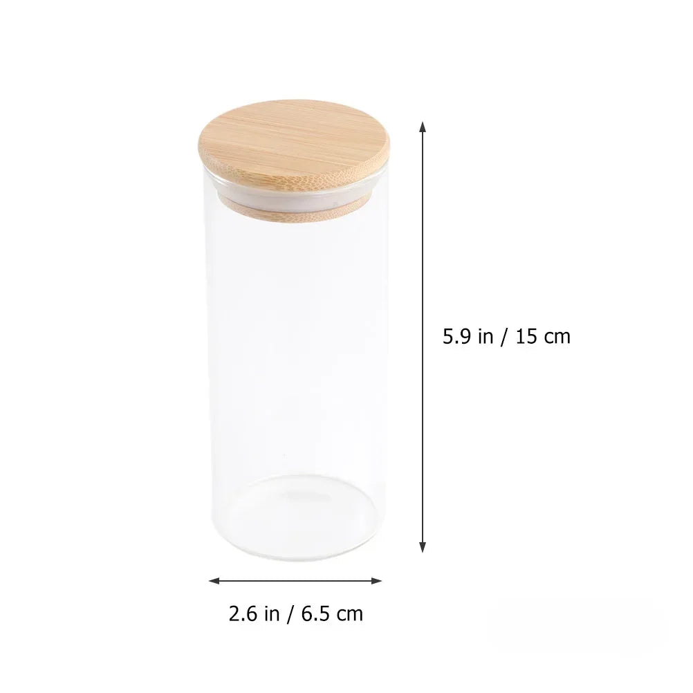 Nórdica Sealing Kitchen Grain Tea Mason Storage Tank With Bamboo Cover