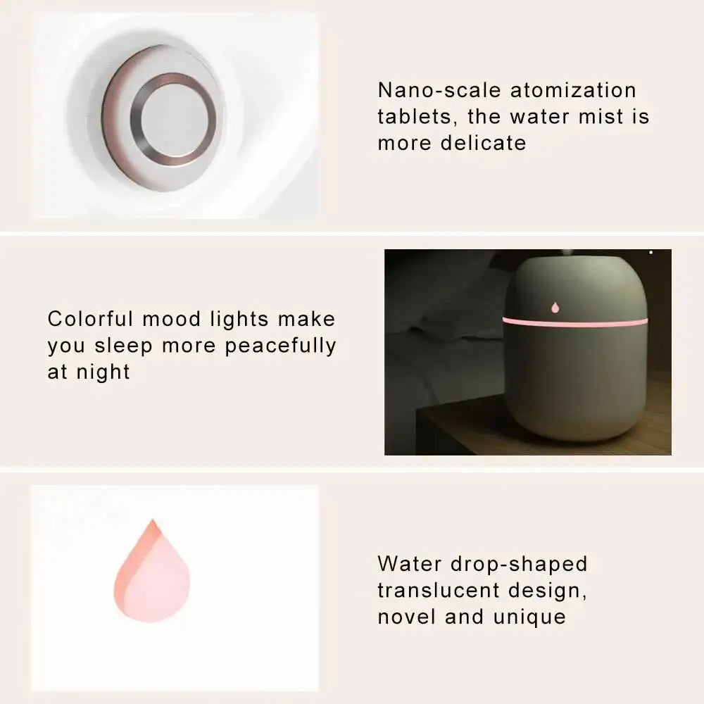 Nórdica Mini Portable Water Drop Air Humidifier